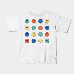 Mini Smiley Faces Bundle - Summer 2022 Color Palette Kids T-Shirt